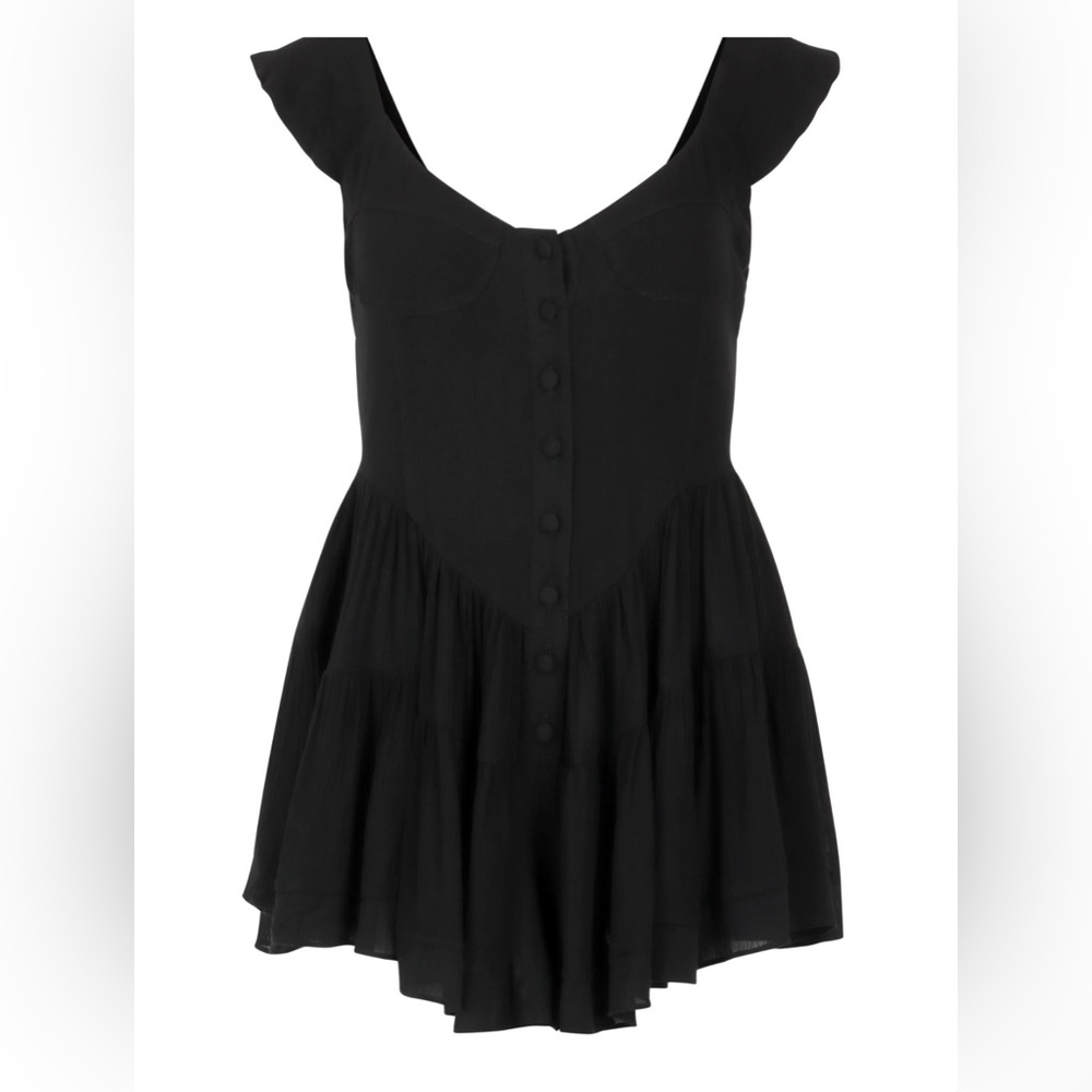 Vanessa Mooney Black Elisabeth Romper Dress